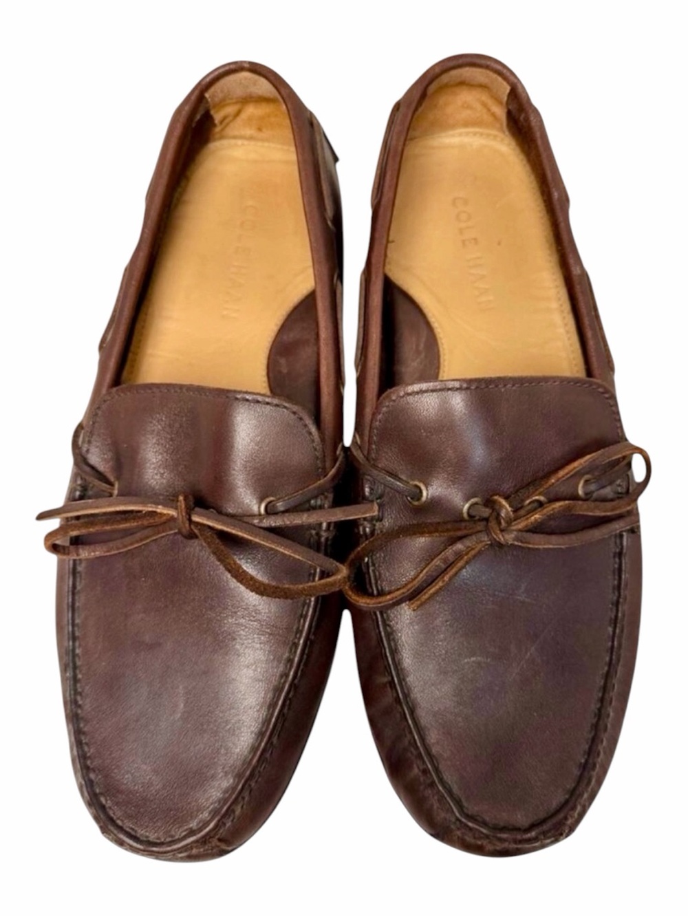 Cole Haan Grant Canoe Camp Moc Leather Driver‎ Loafers Mens 8M Brown